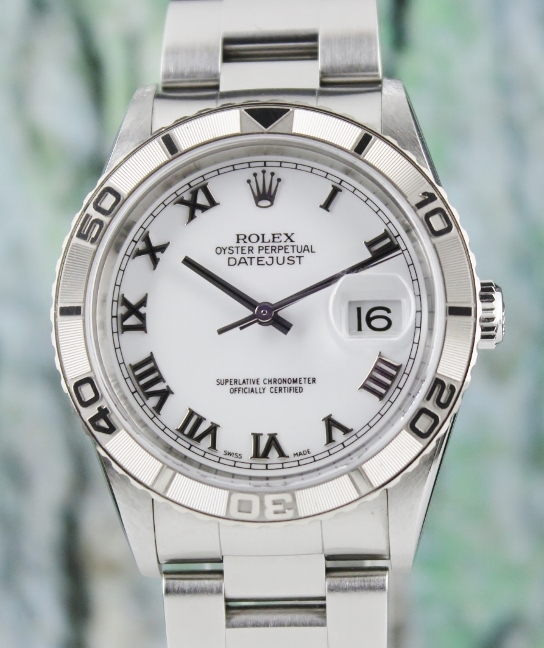(image for) LIKE NEW UNPOLISHED ROLEX OYSTER PERPETUAL DATEJUST / TURN-O-GRAPH / 16264